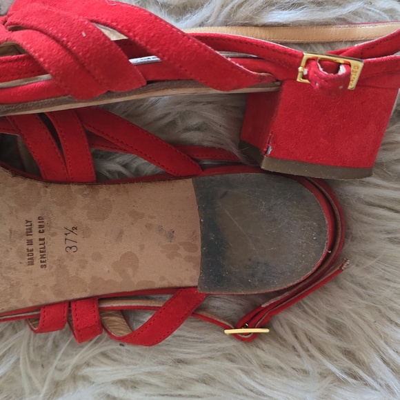 Red Celine sandal size 37.5 - Picture 9 of 9